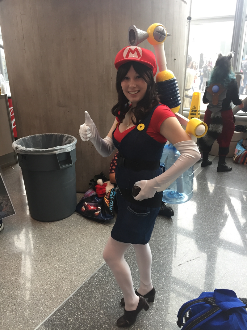 Lots of Marios at every fan gathering but kudos to a very rare F.L.U.D.D. sighting.